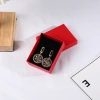 Red jewelry box with gilded printed logo, customizable ring box, watch, earrings, bracelet, jewelry and accessory packaging box Application Scenario